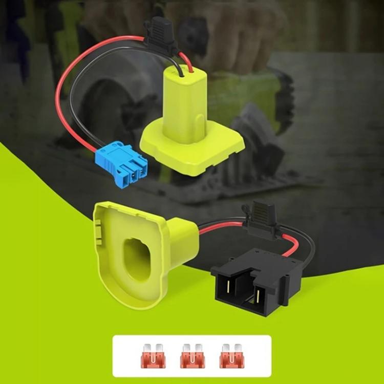 For RYOBI 18V Lithium Battery Adapter Converter with UPS Harness Connector