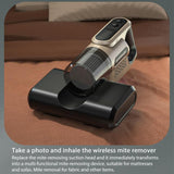 14000Pa 2 in 1 Household Handheld Wireless Mite Remover UV Sterilization Vacuum Cleaner
