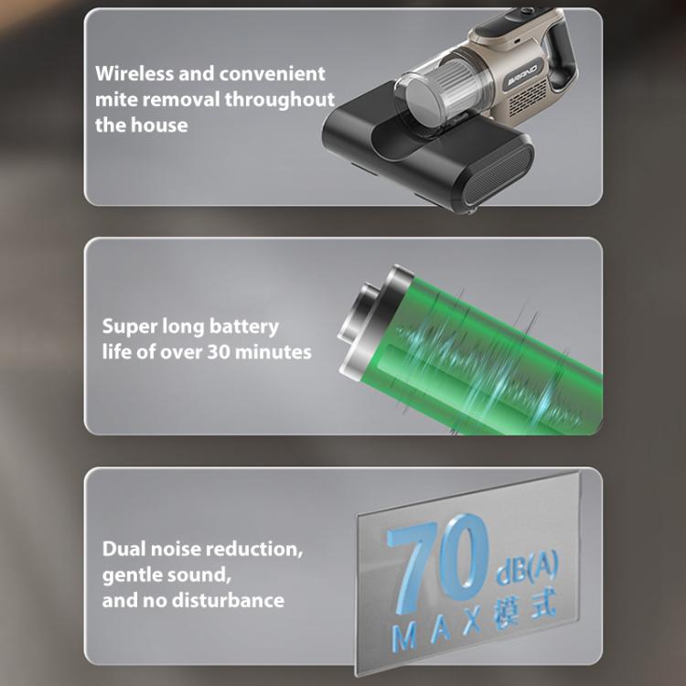 14000Pa 2 in 1 Household Handheld Wireless Mite Remover UV Sterilization Vacuum Cleaner