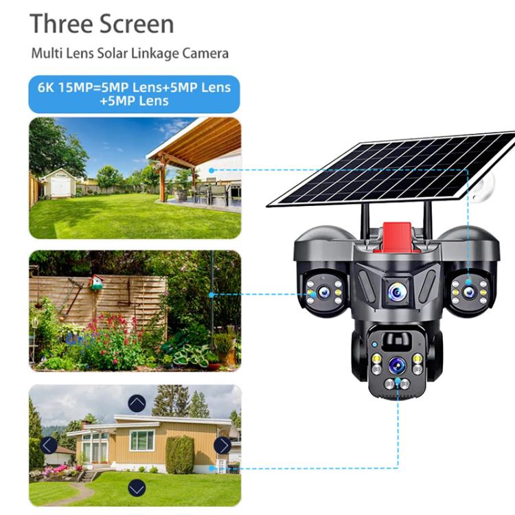 D31 9MP Multi-lens Panoramic Solar Surveillance PTZ Dome Camera, D31 Southeast Asia WiFi, D31 Southeast Asia 4G, D31 European 4G