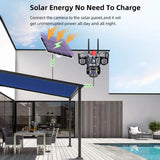D31 9MP Multi-lens Panoramic Solar Surveillance PTZ Dome Camera, D31 Southeast Asia WiFi, D31 Southeast Asia 4G, D31 European 4G