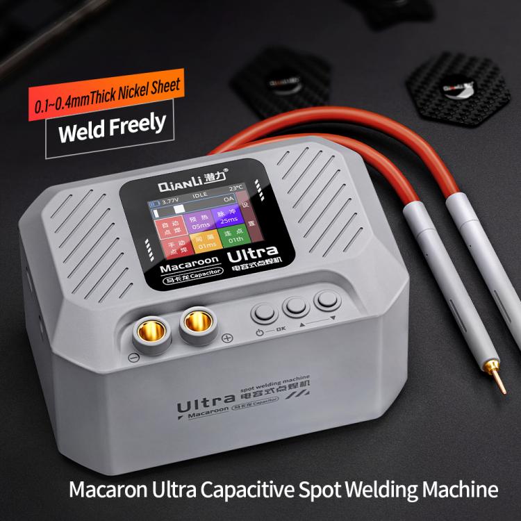 Qianli Macaron Ultra Capacitive Battery Spot Welding Machine for 0.1-0.4mm Thick Nickel Sheet, US Plug, EU Plug