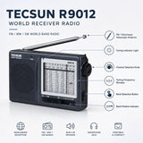 Tecsun R-9012 Portable Full Band FM Radio, R-9012