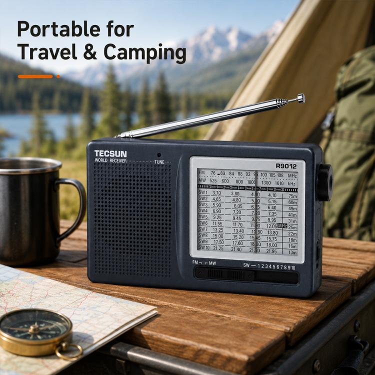 Tecsun R-9012 Portable Full Band FM Radio, R-9012