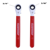 Battery Terminal Hexagon Ratchet Wrench Battery Side Terminal Wrench Tool, 3/8 inch, 5/16 inch