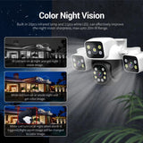 ESCAM PT223 3x4MP HD Motion Detection WiFi Three-screen PTZ IP Camera, EU Plug, US Plug, UK Plug, AU Plug