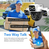 ESCAM PT223 3x4MP HD Motion Detection WiFi Three-screen PTZ IP Camera, EU Plug, US Plug, UK Plug, AU Plug