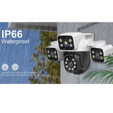 ESCAM PT223 3x4MP HD Motion Detection WiFi Three-screen PTZ IP Camera, EU Plug, US Plug, UK Plug, AU Plug