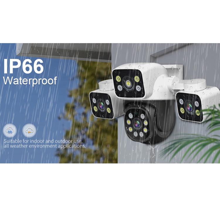 ESCAM PT223 3x4MP HD Motion Detection WiFi Three-screen PTZ IP Camera, EU Plug, US Plug, UK Plug, AU Plug