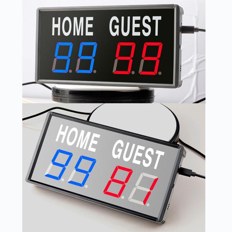 KYX--0014 LED Portable Electronic Scoreboard Remote Control Sports Game Score Record, AU Plug, US Plug, EU Plug, UK Plug
