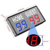 KYX--0014 LED Portable Electronic Scoreboard Remote Control Sports Game Score Record, AU Plug, US Plug, EU Plug, UK Plug
