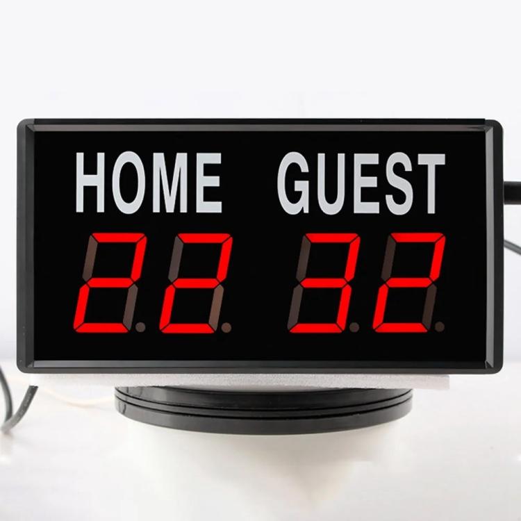 KYX--0014 LED Portable Electronic Scoreboard Remote Control Sports Game Score Record, AU Plug, US Plug, EU Plug, UK Plug