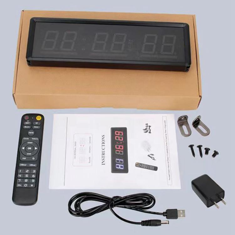 KYX--0015 1.5 inch 6-digit Cycle Interval Fitness Exercise Multi-function Timer, AU Plug, US Plug, EU Plug, UK Plug