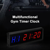 KYX--0015 1.5 inch 6-digit Cycle Interval Fitness Exercise Multi-function Timer, AU Plug, US Plug, EU Plug, UK Plug