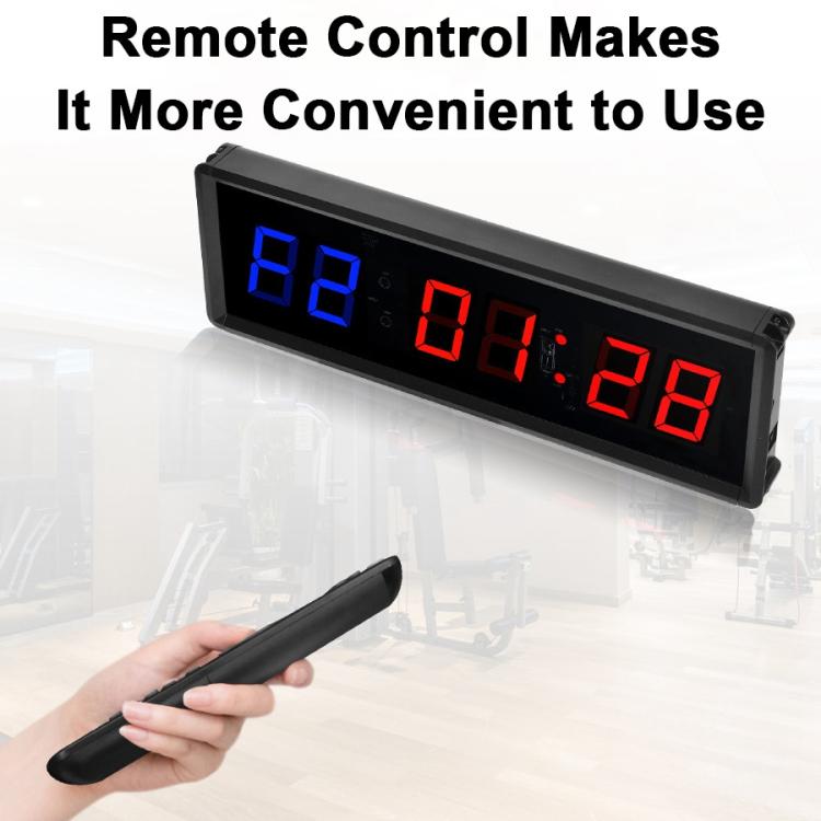 KYX--0015 1.5 inch 6-digit Cycle Interval Fitness Exercise Multi-function Timer, AU Plug, US Plug, EU Plug, UK Plug