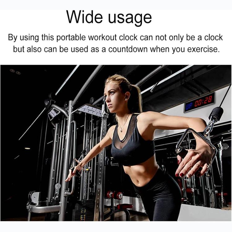 KYX--0015 1.5 inch 6-digit Cycle Interval Fitness Exercise Multi-function Timer, AU Plug, US Plug, EU Plug, UK Plug