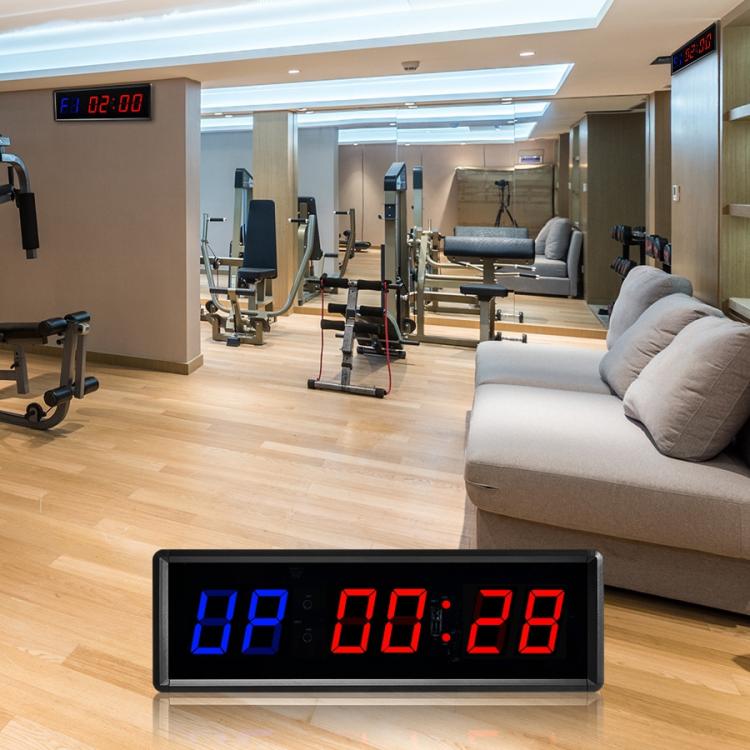 KYX--0015 1.5 inch 6-digit Cycle Interval Fitness Exercise Multi-function Timer, AU Plug, US Plug, EU Plug, UK Plug