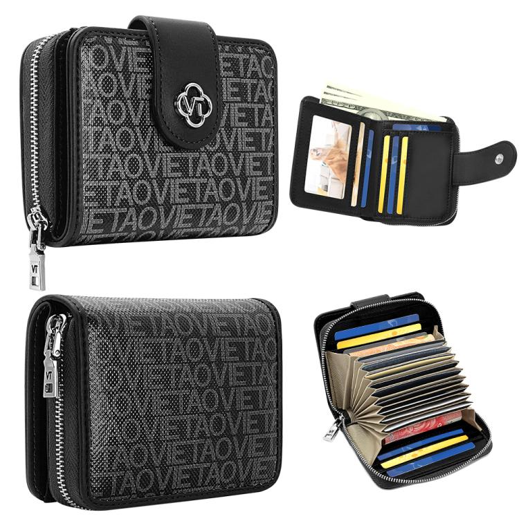 VIETAO VT-ZP-241 Multifunctional Leather Card Holder Wallet