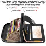 VIETAO VT-ZP-241 Multifunctional Leather Card Holder Wallet
