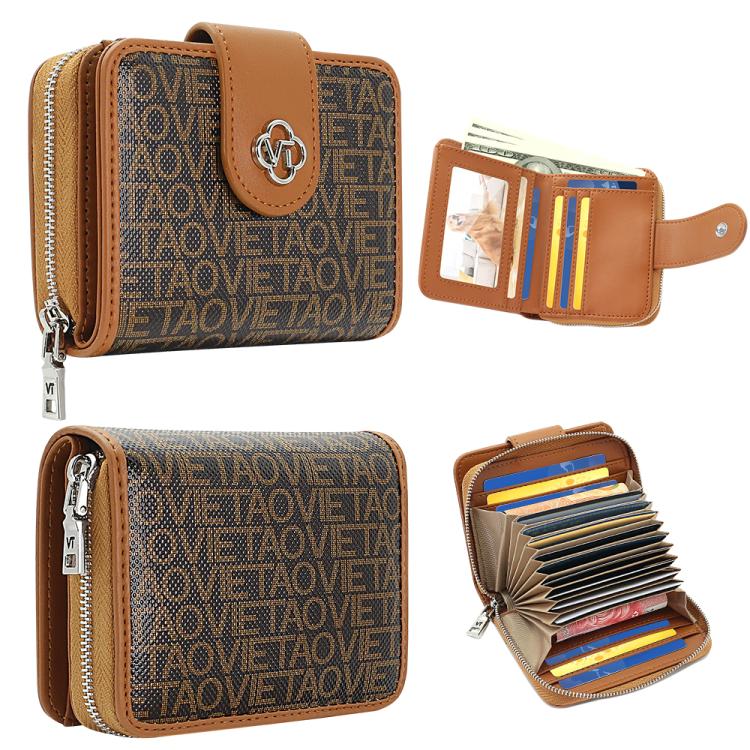 VIETAO VT-ZP-241 Multifunctional Leather Card Holder Wallet
