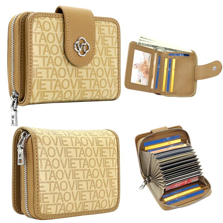 VIETAO VT-ZP-241 Multifunctional Leather Card Holder Wallet