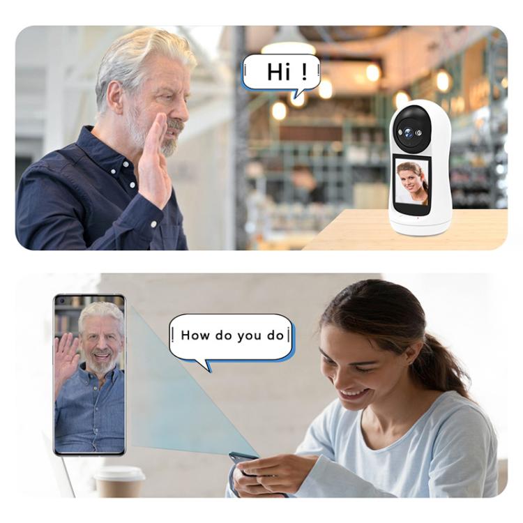 V5 2MP Home HD Full Color Two-Way Video Call Camera Support One-Click Call, EU Plug, US Plug
