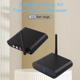 Measy AV230 2.4GHz Wireless Audio / Video Transmitter and Receiver with Infrared Return Function, Distance: 300m, AV230 Black