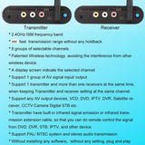 Measy AV230 2.4GHz Wireless Audio / Video Transmitter and Receiver with Infrared Return Function, Distance: 300m, AV230 Black