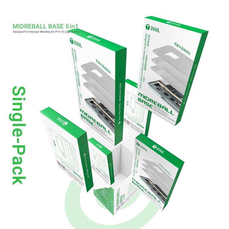 2UUL BH13 Midreball Base Logic Board BGA Reballing Platform Set for iPhone 12-16 Pro Max, 2UUL BH13
