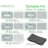 2UUL BH13 Midreball Base Logic Board BGA Reballing Platform Set for iPhone 12-16 Pro Max, 2UUL BH13