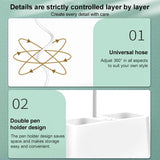 LED 3-color Pen Holder Desk Lamp Smart Voice Control Light, SD829P