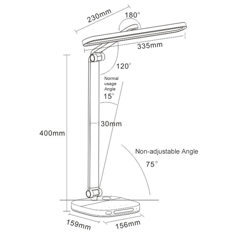 Smart Voice Control Five Brightness AA-Grade Eye Protection LED Desk lamp, SD903AB