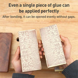 Glue Tray DIY Roller Brush Crevice Brush Woodworking Glue Tools, Single Glues Spreader, 4pcs/Set