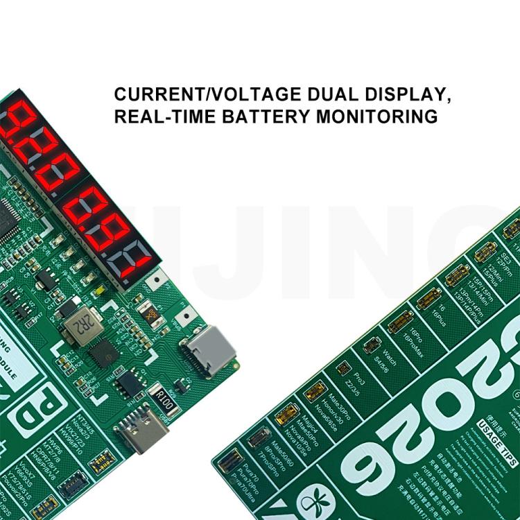 Mijing DC2026 PD Fast Charging Battery Activation Module for iPhone 6S-16 Pro Max & Most Android Phones, Mijing DC2026