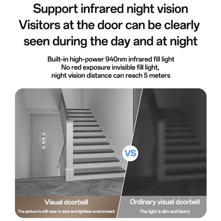 Yesido KM27 4.3 inch TFT Screen 2.4G Wireless Video Intercom Doorbell