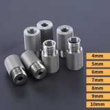 Stainless Steel Extended Knurled Drill Sleeve Multifunctional Drilling Locator, 4mm, 5mm, 6mm, 7mm, 8mm, 9mm, 10mm