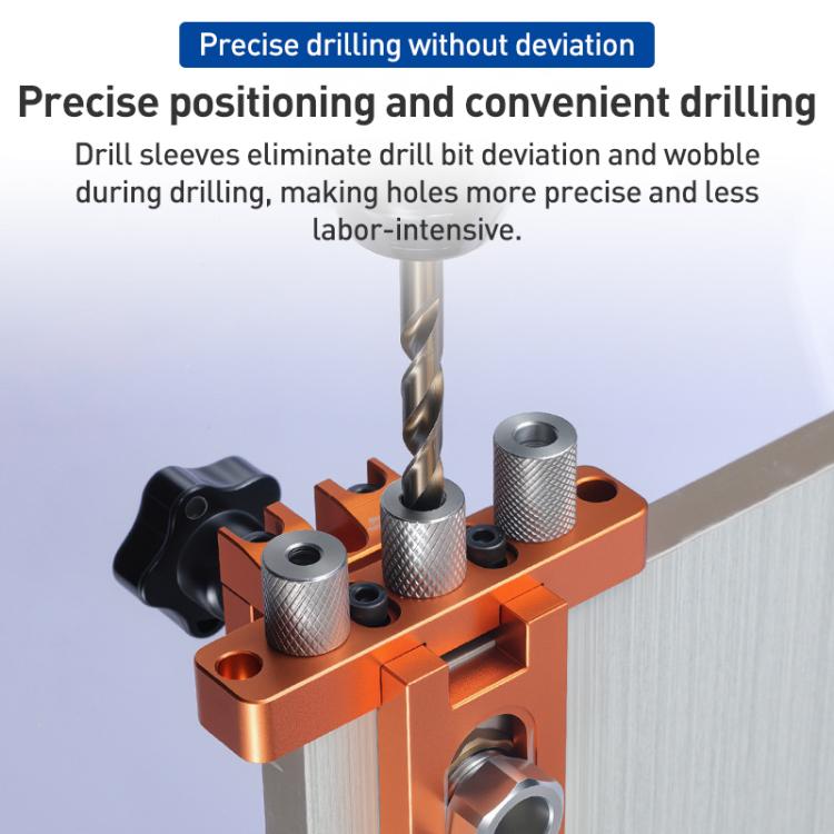Stainless Steel Extended Knurled Drill Sleeve Multifunctional Drilling Locator, 4mm, 5mm, 6mm, 7mm, 8mm, 9mm, 10mm