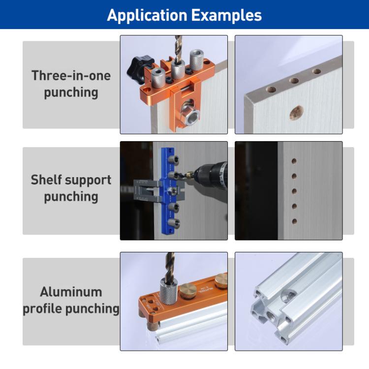 Stainless Steel Extended Knurled Drill Sleeve Multifunctional Drilling Locator, 4mm, 5mm, 6mm, 7mm, 8mm, 9mm, 10mm
