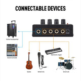 DEBRA M094 4-Channels Audio Mixer Musical Instrument Live Streaming Reverb, US Plug, EU Plug, AU Plug, UK Plug