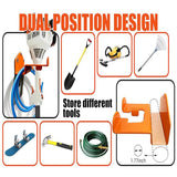 2pcs/Pack Wall Mounted Lawn Mower Dual Hook Stand Heavy Duty Storage Hanger, Dual Hook Stand