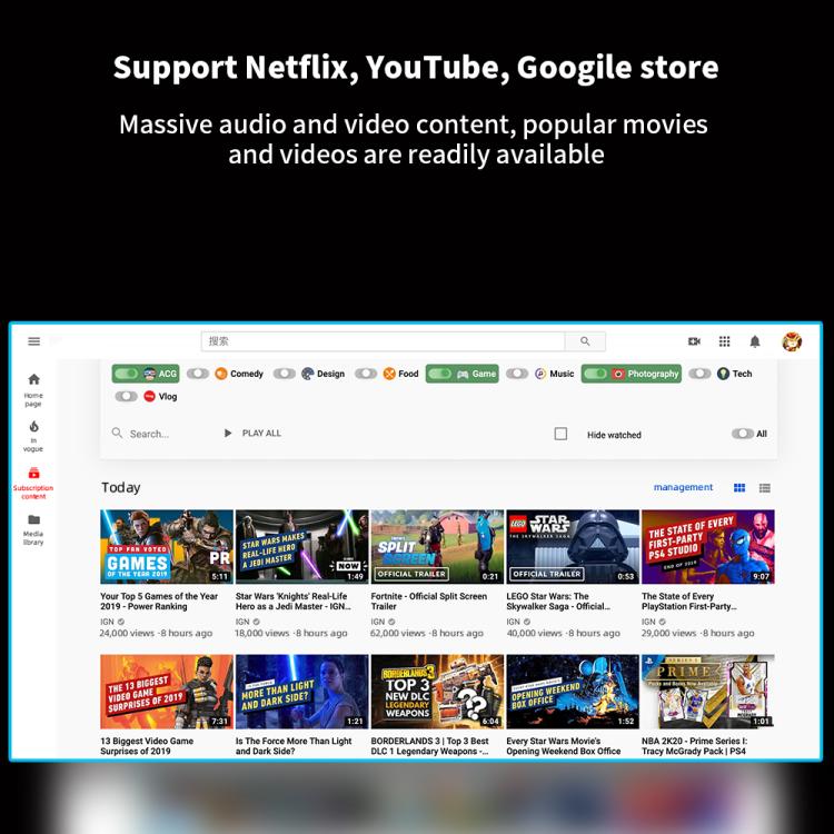 WOWOTO WWT-BL02E Android 9.0 LCD Display 1280x720P 150ANSI Smart Projector, WWT-BL02E