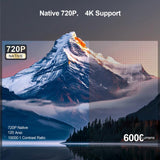 WOWOTO WWT-BL15 Android 11 LCD Display 720P 120ANSI Smart Projector, WWT-BL15