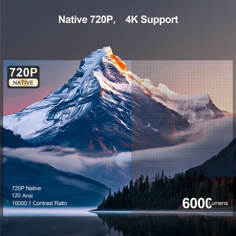 WOWOTO WWT-BL15 Android 11 LCD Display 720P 120ANSI Smart Projector, WWT-BL15