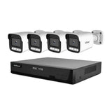 SriHome NVS005-POE065 3MP HD 4-CH POE Camera Network Video Recorder Kit, 3MP 4-CH