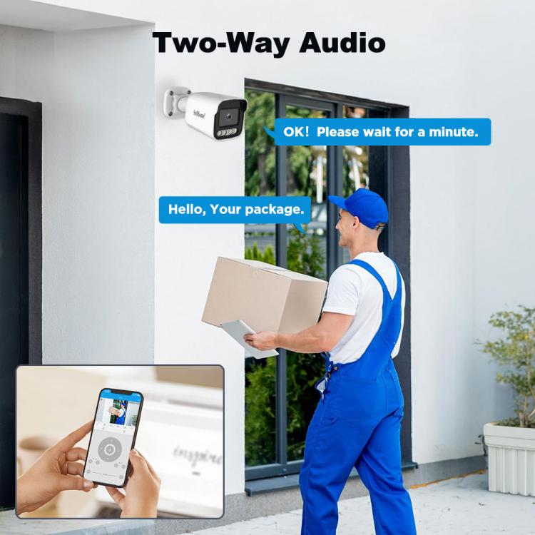 SriHome NVS005-POE065 5MP HD 4-CH POE Camera Network Video Recorder Kit, 5MP 4-CH