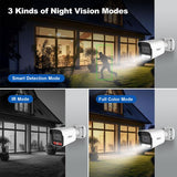 SriHome NVS005-POE065 5MP HD 4-CH POE Camera Network Video Recorder Kit, 5MP 4-CH