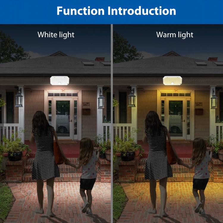 N776B Solar LED High Power Dual Color Sensor Wall Light