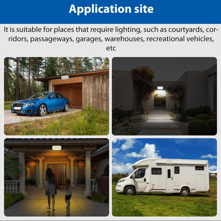 N776B Solar LED High Power Dual Color Sensor Wall Light