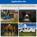 N776B Solar LED High Power Dual Color Sensor Wall Light