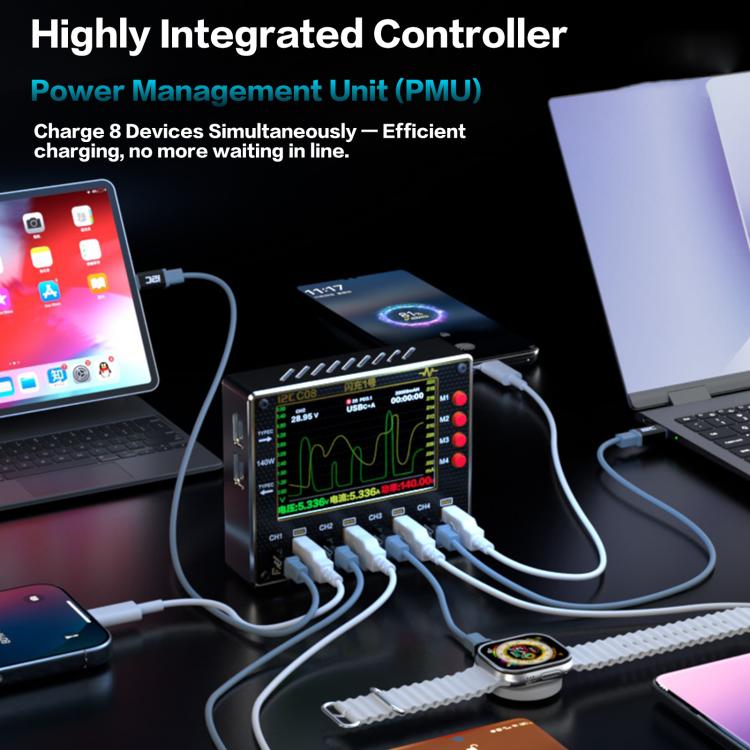i2C C08 Flash Charger No.1 Digital Waveform Ammeter with Charge Detection / Voltage Measurement, Standard edition, Power Edition, All in 1 Set
